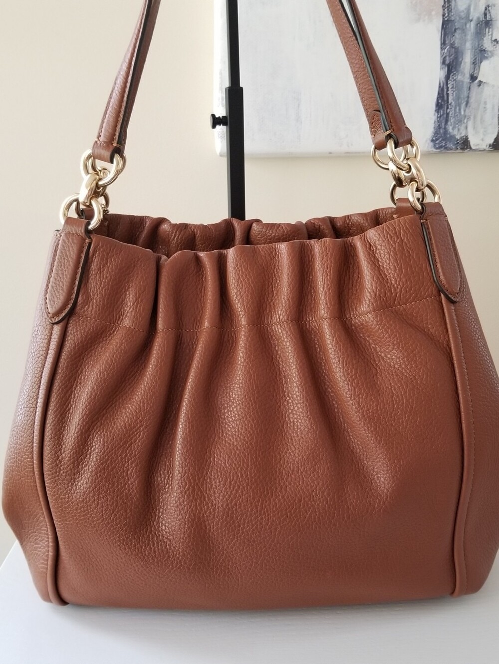 Coach Maya Leather Shoulder Bag C1454 - Picture 3 of 15